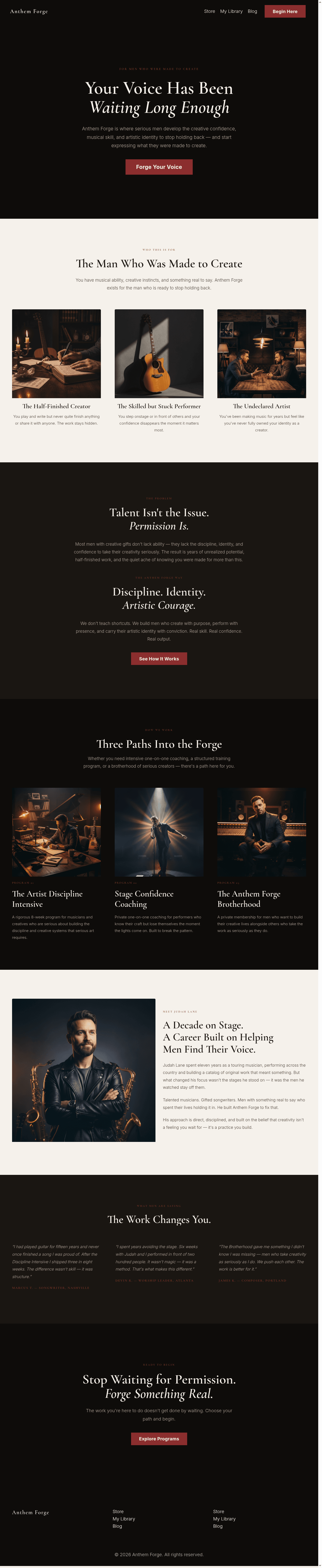 Anthem Forge template preview
