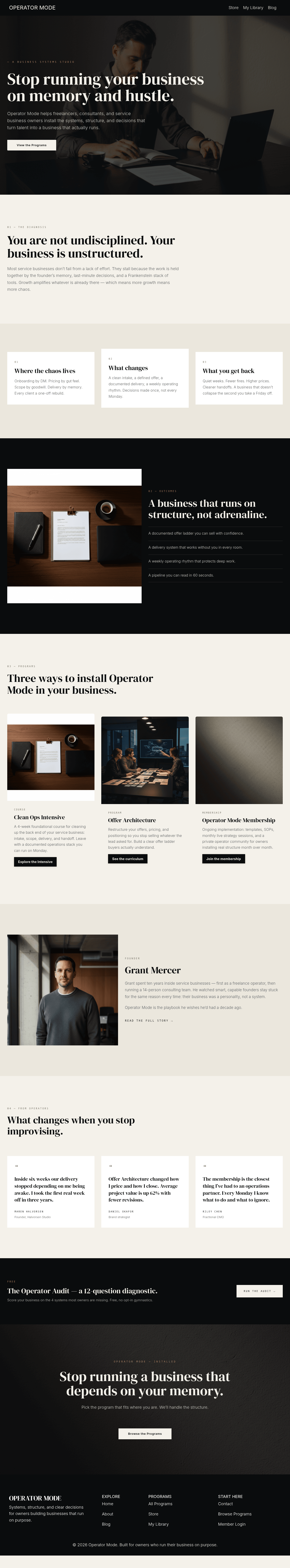 Free Kajabi template preview