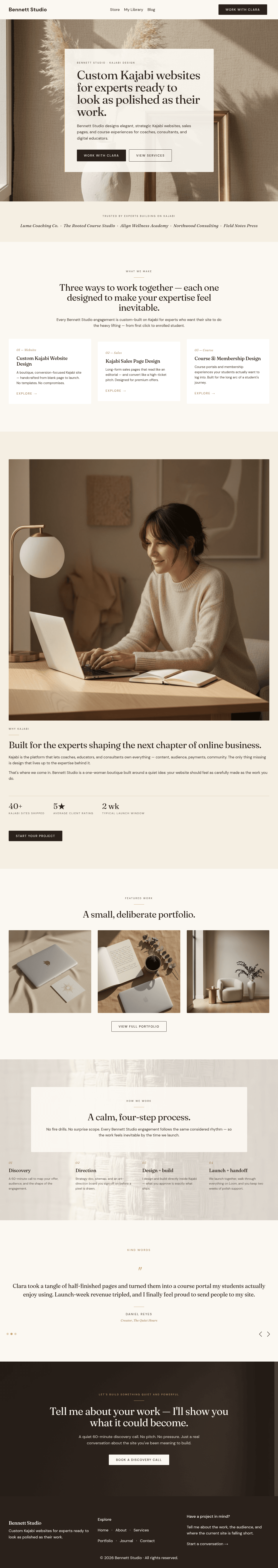 Free Kajabi template preview